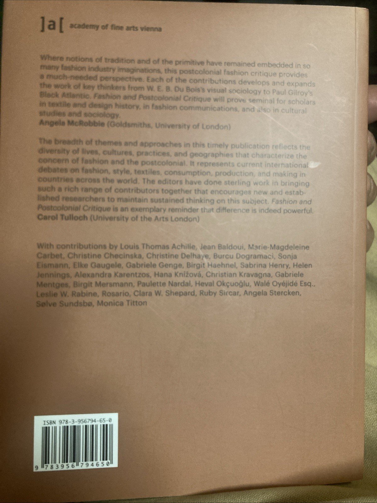 Fashion and Post colonial critique Elle Gaugele Vg