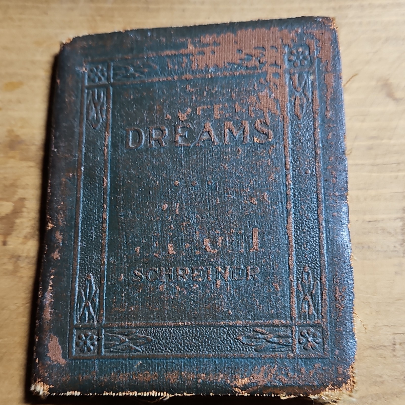 Schreiner Dreams Miniature Antique Leather Literature Book English Original