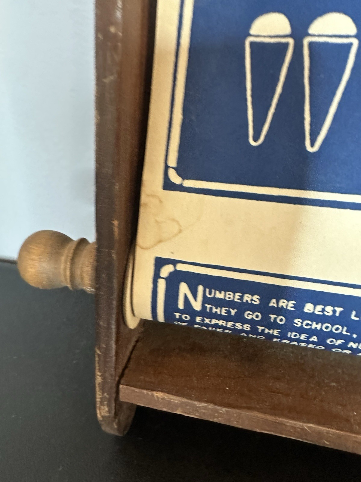 vintage Visual Instructor educational scroll/ How To Draw Scroll