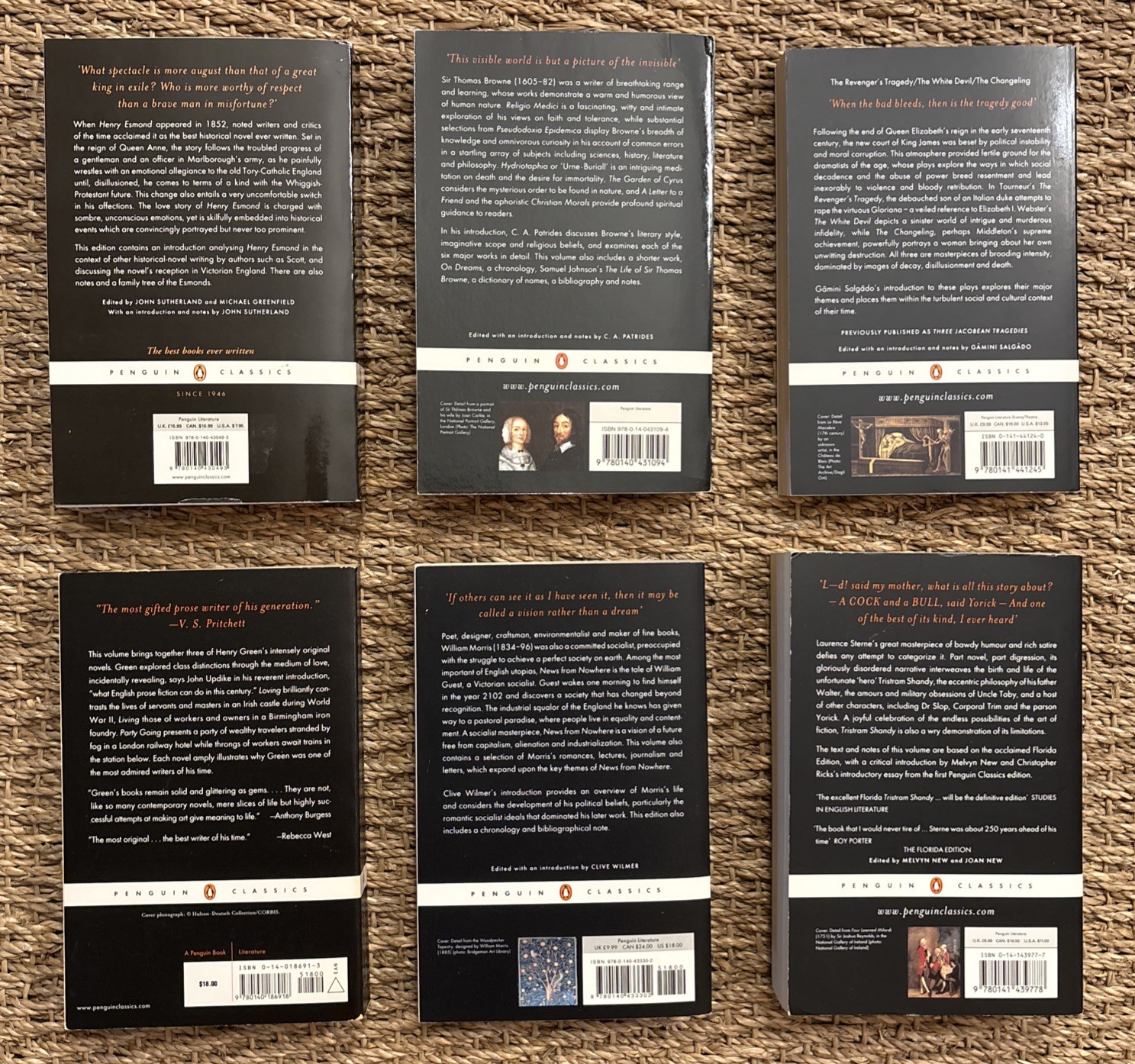 Penguin Classics: Various Authors – choose your title VG to LN Paperback