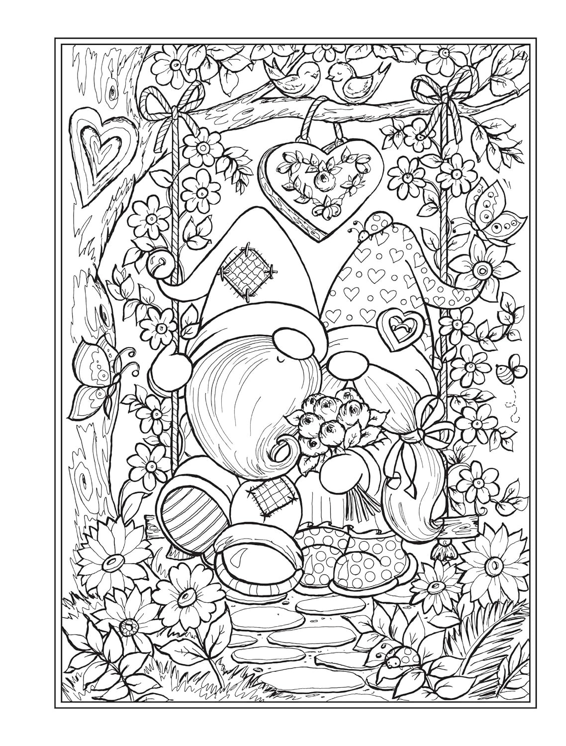 Creative Haven Gnome Sweet Gnome Coloring Book (Adult Coloring Books: Fantasy)