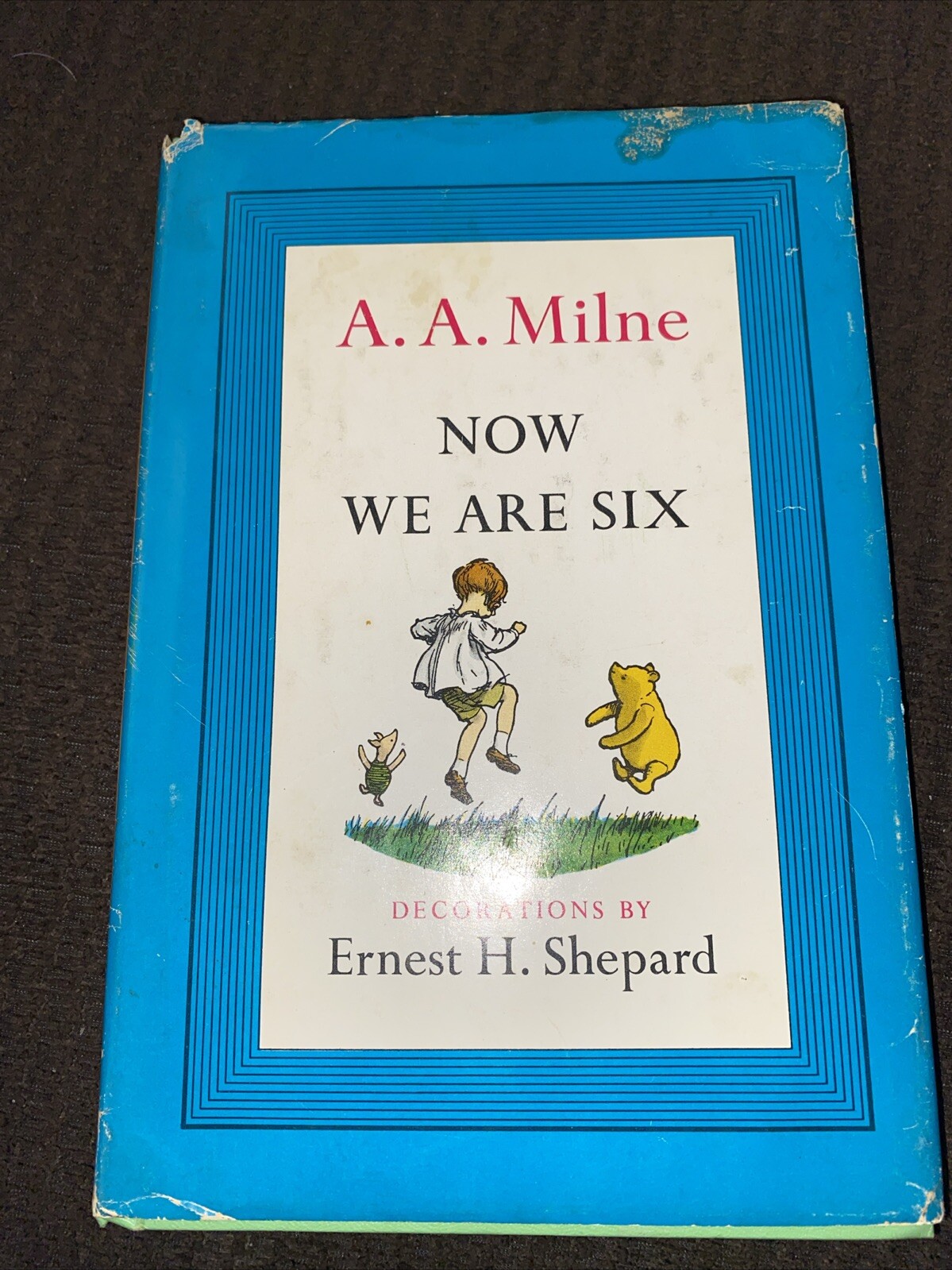 VINTAGE 1961 Winnie the Pooh Library 3 Book Set A.A Milne With Dust Jackets