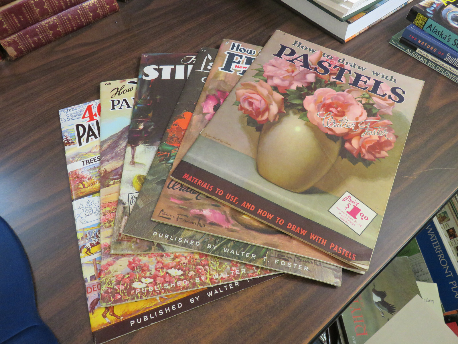 LOT 6 How To Draw Booklets – Walter T Foster – Pastels Flowers Still Life