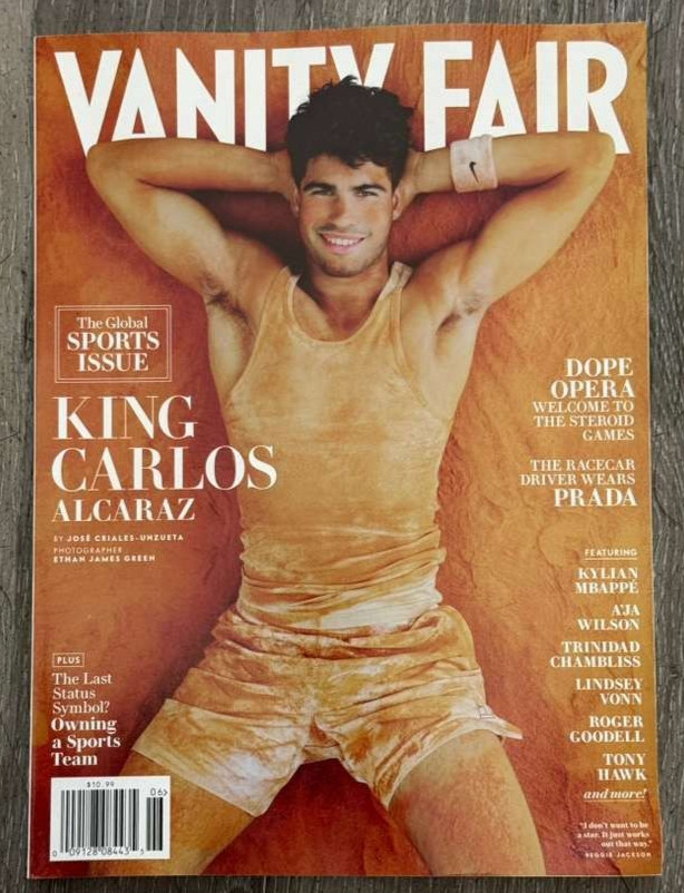 VANITY FAIR MAGAZINE – SPORTS ISSUE – JUNE 2026 -KING CARLOS ALCARAZ – BRAND NEW