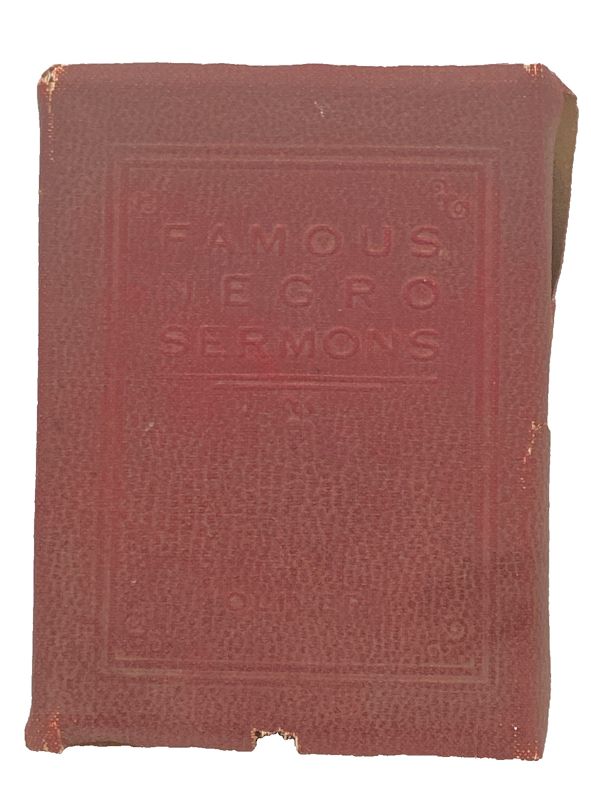 HTF Vtg 1927 FAMOUS NEGRO SERMONS by French E. Oliver ~ Pocket Size Book