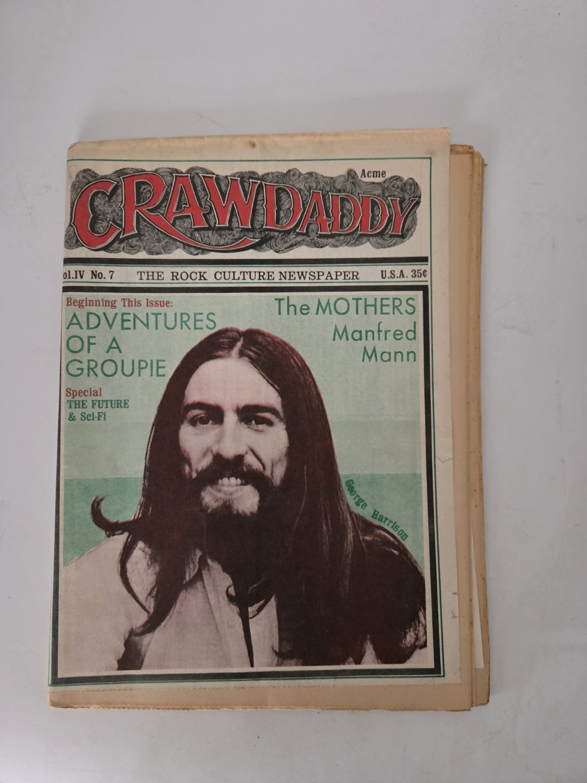 Crawdaddy Magazine Vol IV #7 Aug 31 1970 George Harrison
