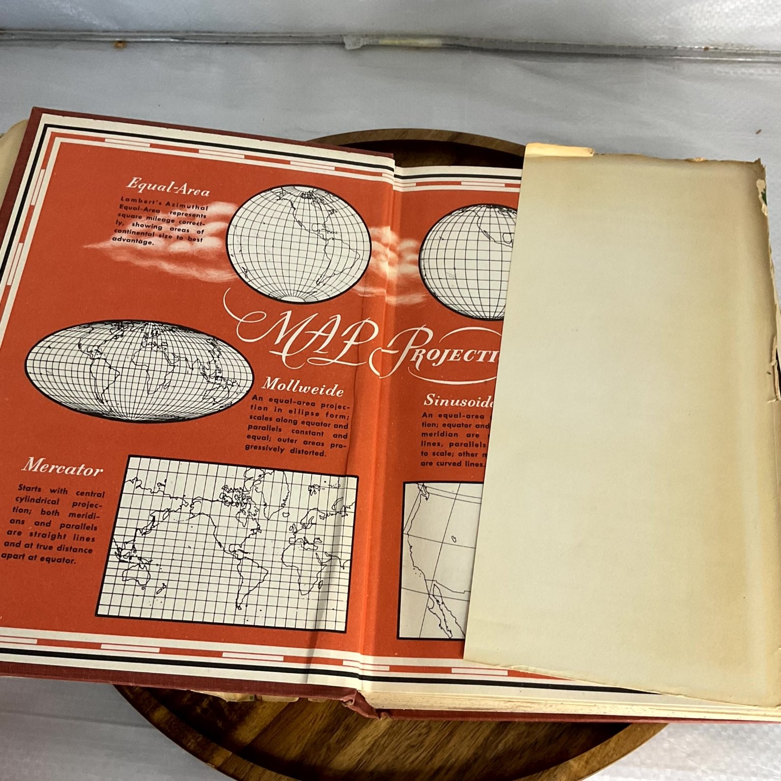 Webster&rsquo;s Geographical Dictionary Merriam-Webster 1950s Maps Atlas