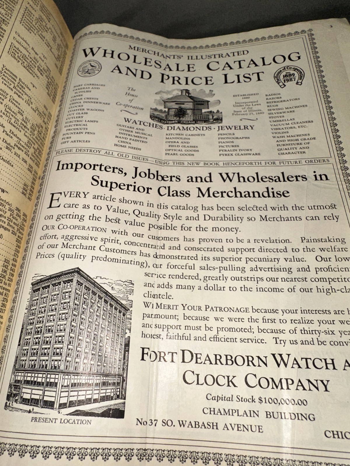 1927 Fort Dearborn Gift Book & Catalog – Over 600 Pages