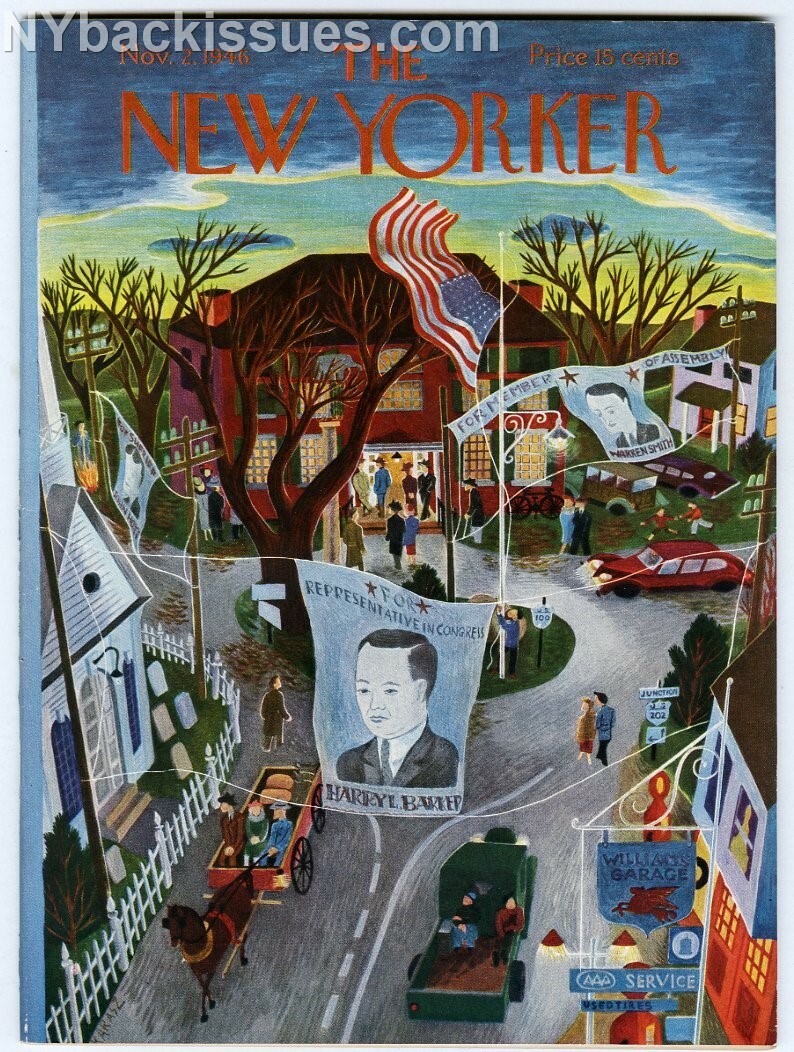 New Yorker magazine November 2 1946 John J Espey Mark Schorer Frank Sinatra NM