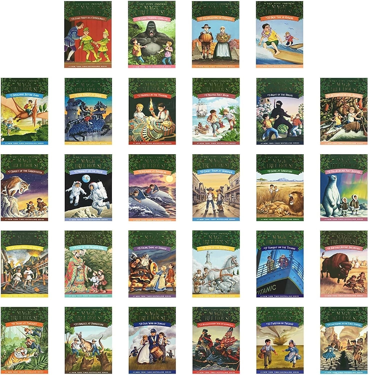 Magic Tree House 1–28 Box Set – Complete 28-Book Collection