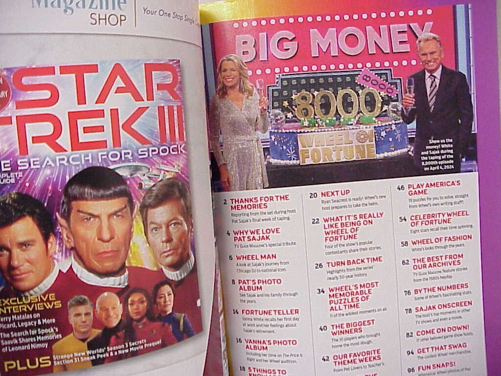 WHEEL OF FORTUNE FAREWELL, PAT SAJAK MAGAZINE OFFICIAL! TRIBUTE ISSUE A360 MEDIA