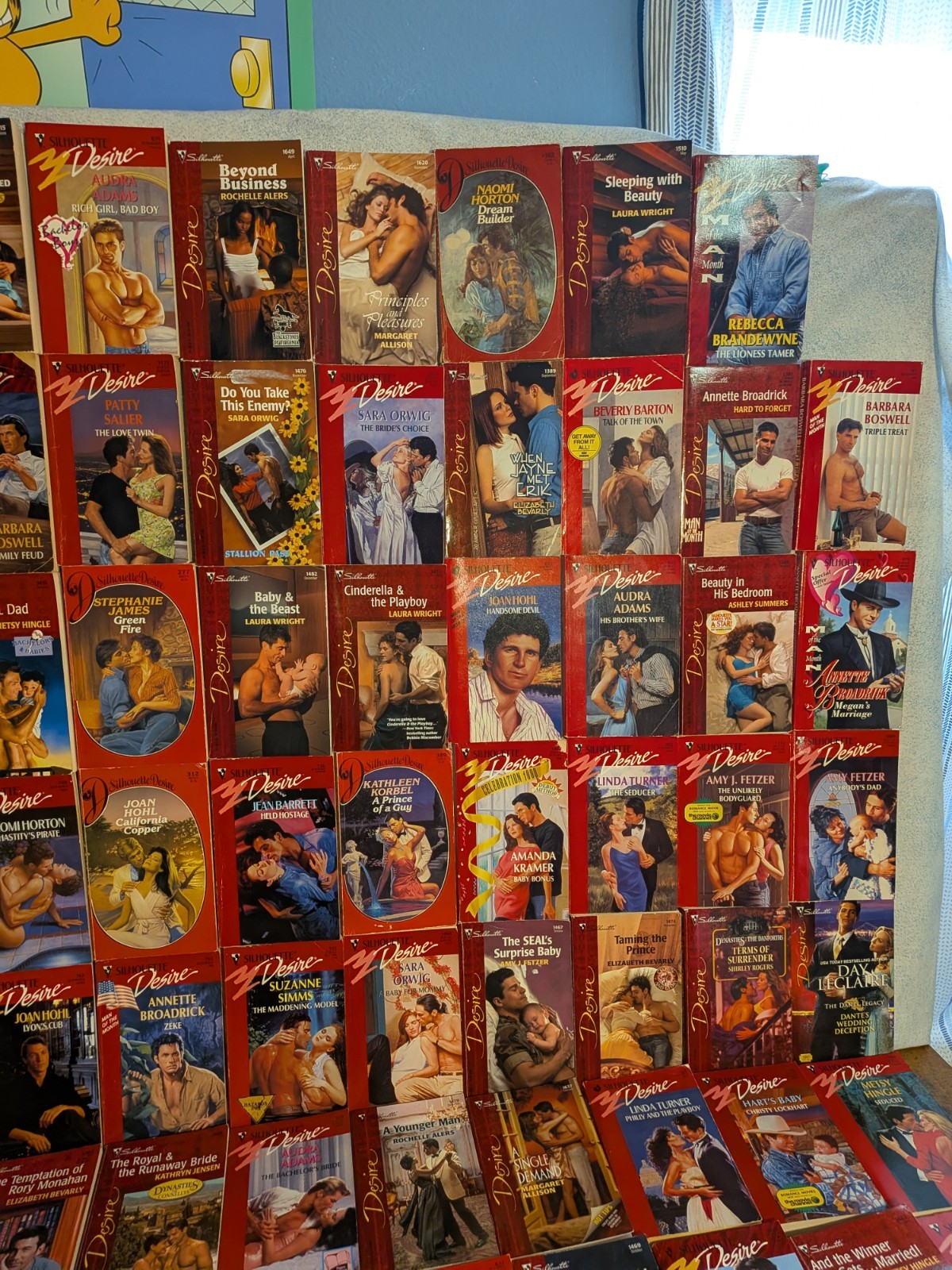 Romance Books: Silhouette Desire Huge Book Lot Of 85 Paperbacks Various Authors