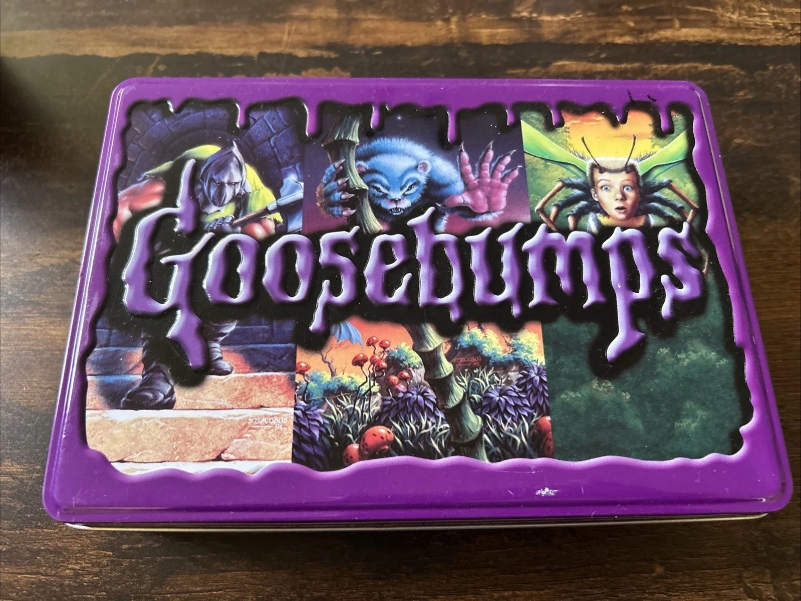 Goosebumps 25th Anniversary Retro Set Five Original Books Tin Box R. L. Stine