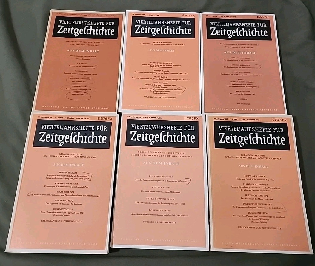 Quarterly issues for contemporary history, 6 issues, Mixed