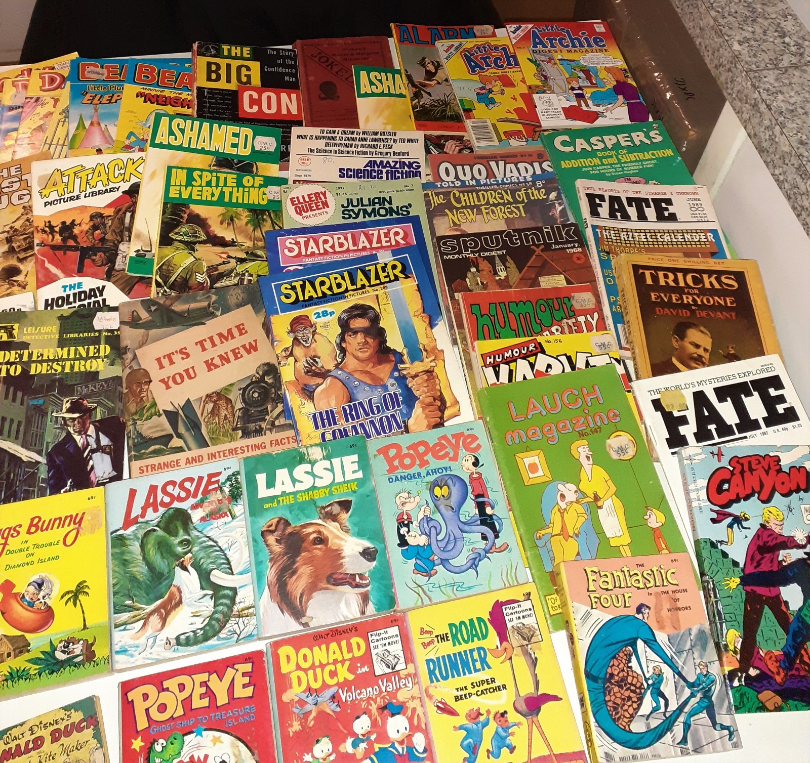 105x Huge RARE VINTAGE DIGEST COMICS BLB PULPS PAPERBACKS lot 1940s 50s 60s 70s
