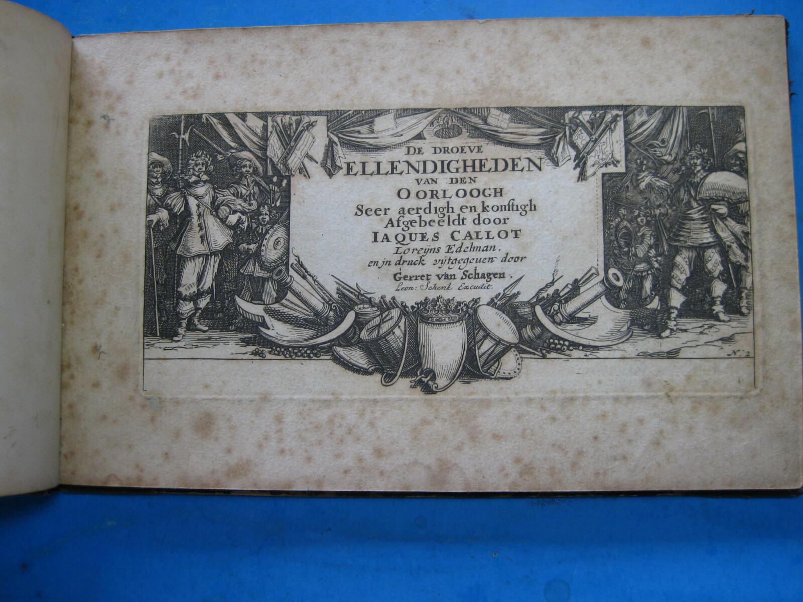 De Droeve Ellendigheden van den Oorlock Callot, Jacques 18 PLATES