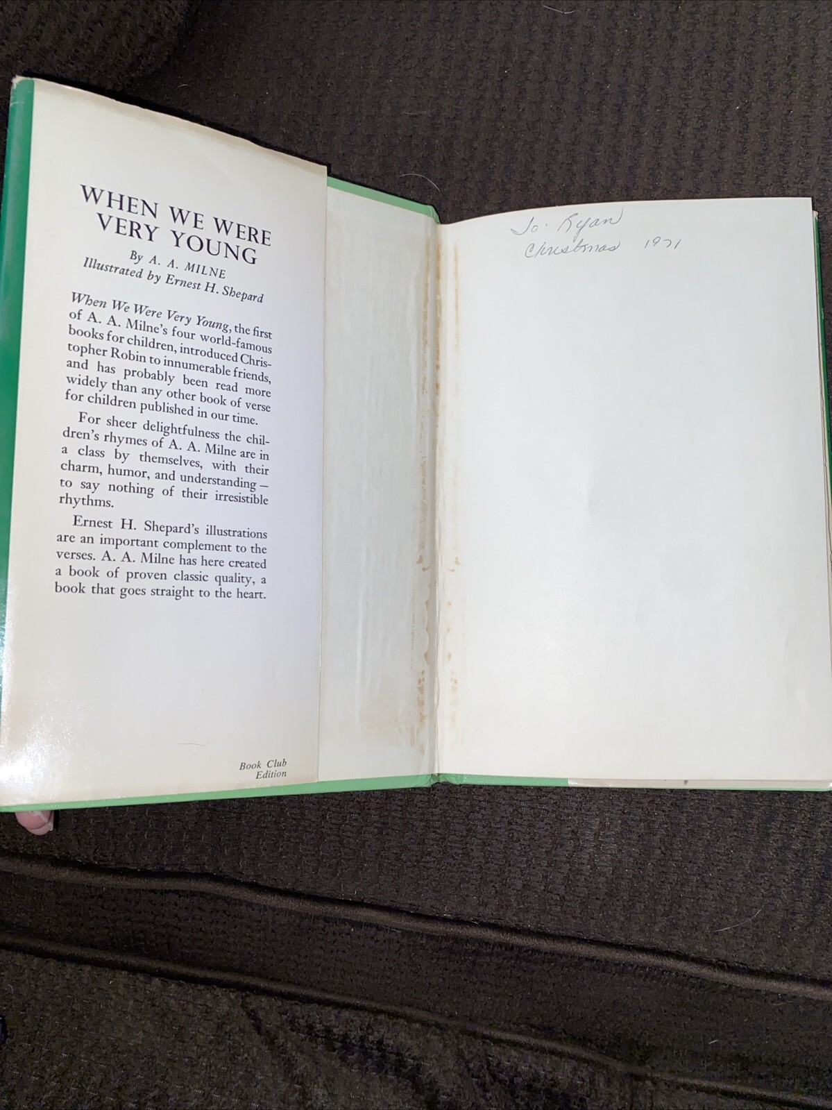 VINTAGE 1961 Winnie the Pooh Library 3 Book Set A.A Milne With Dust Jackets