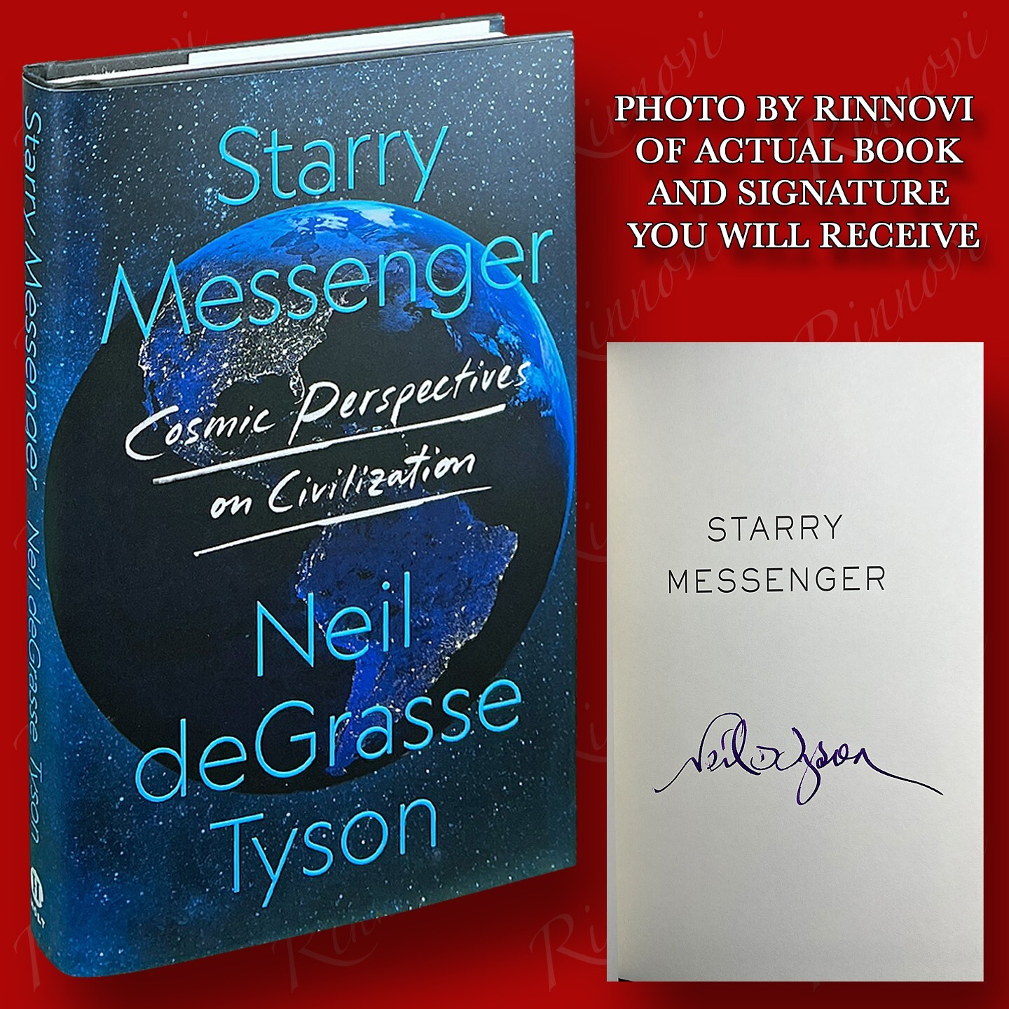 Starry Messenger SIGNED Neil deGrasse Tyson (2022,HC,1st/1st) BRAND NEW