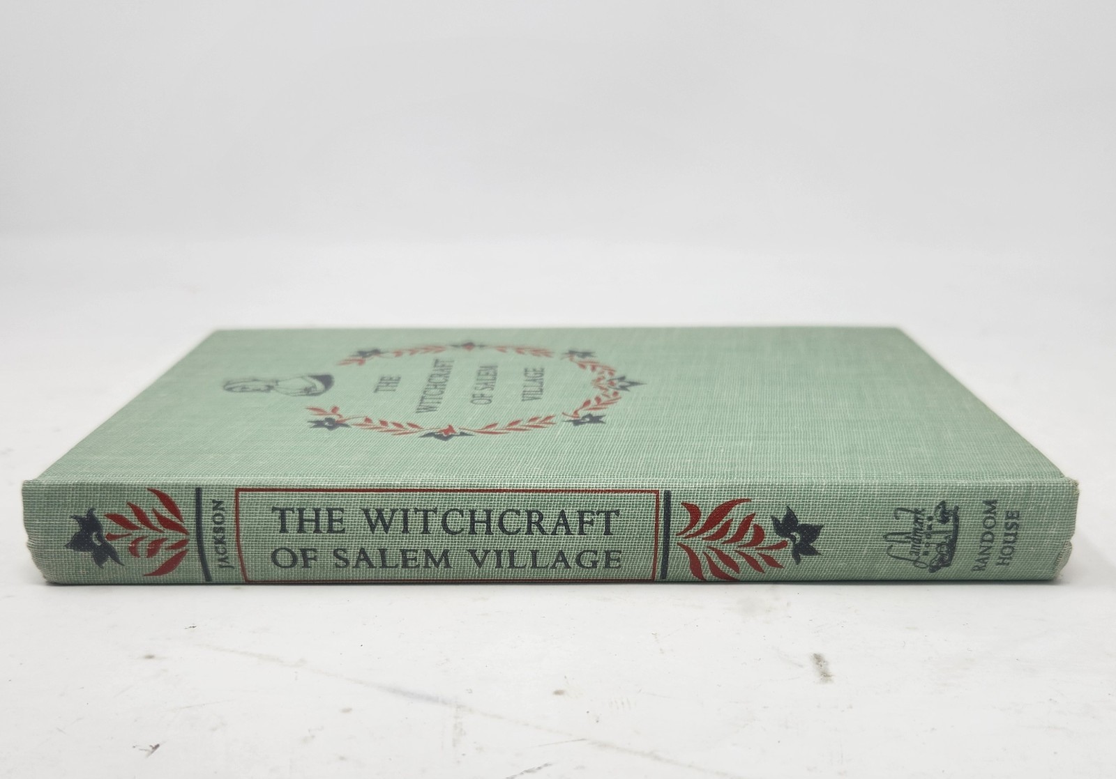 Vtg 1956 Salem Witchcraft Book Witch Trials Occult Supernatural Gallows Hill Art