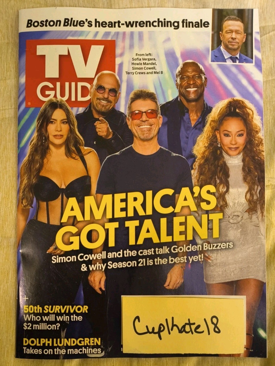 TV Guide Magazine May 18 2026 NEW Americas Got Talent Sofia Vergara Simon Cowell