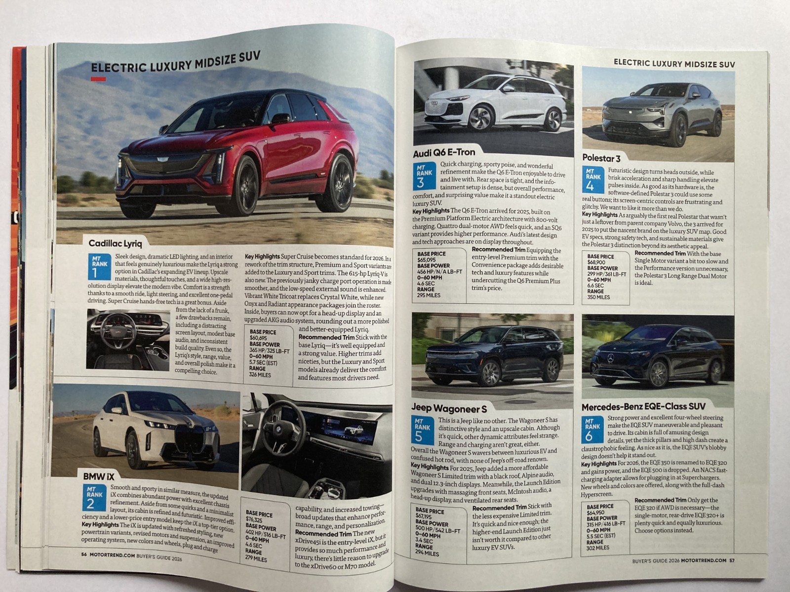 2026 MOTOR TREND NEW CAR & TRUCK BUYER&rsquo;S GUIDE Magazine UNBIASED REVIEWS / New