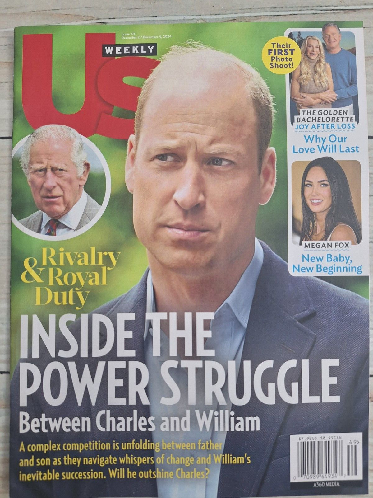 US Weekly December 2024 issue 49 Magazine Megan Fox Charles and William