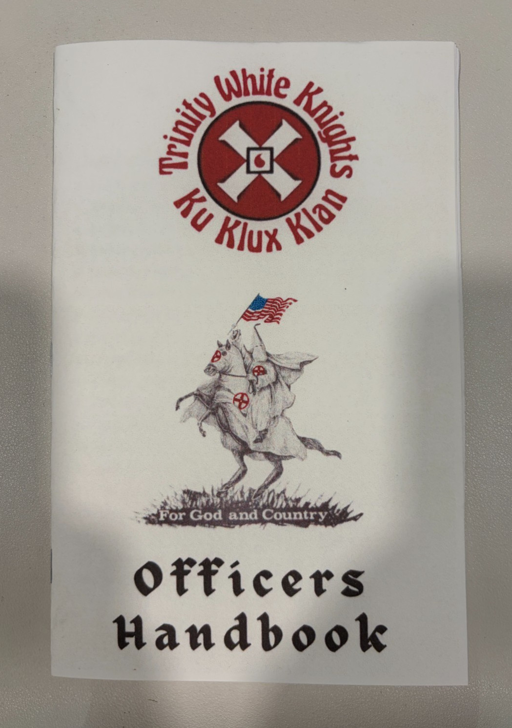 Officer&rsquo;s Handbook of the Trinity White Knights by William Bader SB