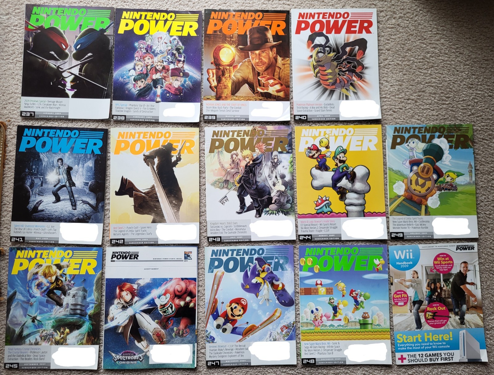 Nintendo Power Magazine READ DESC. Volume Year 2007-2012 Subscriber Edition