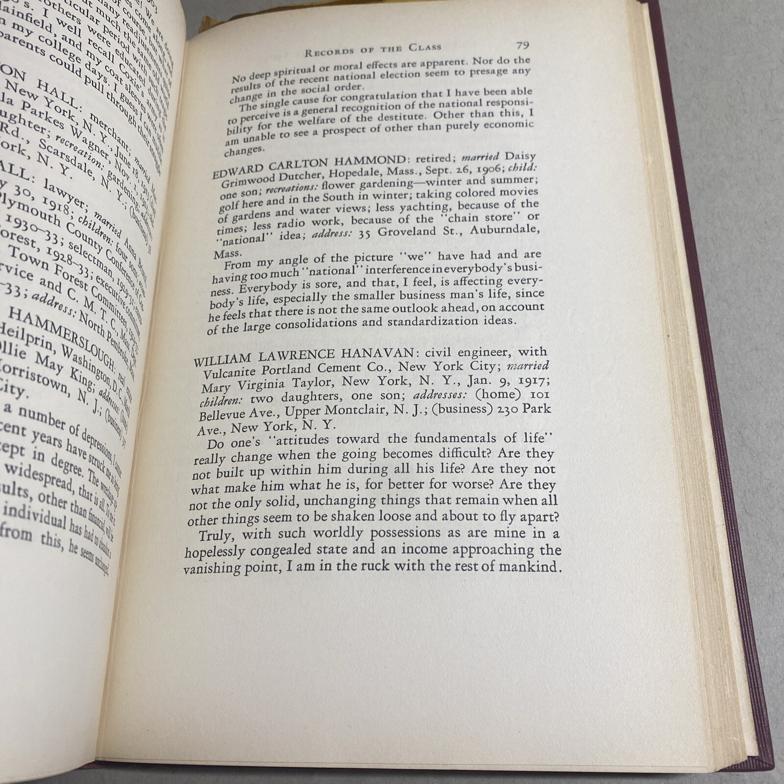 Harvard College Class of 1903, 13th Anniversary Report, Hardcover / CYE
