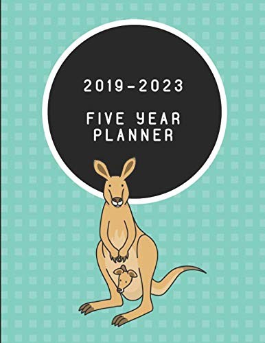 2019-2023 Five Year Planner: Kangaroo Themed Weekly 8.5 inches X 11