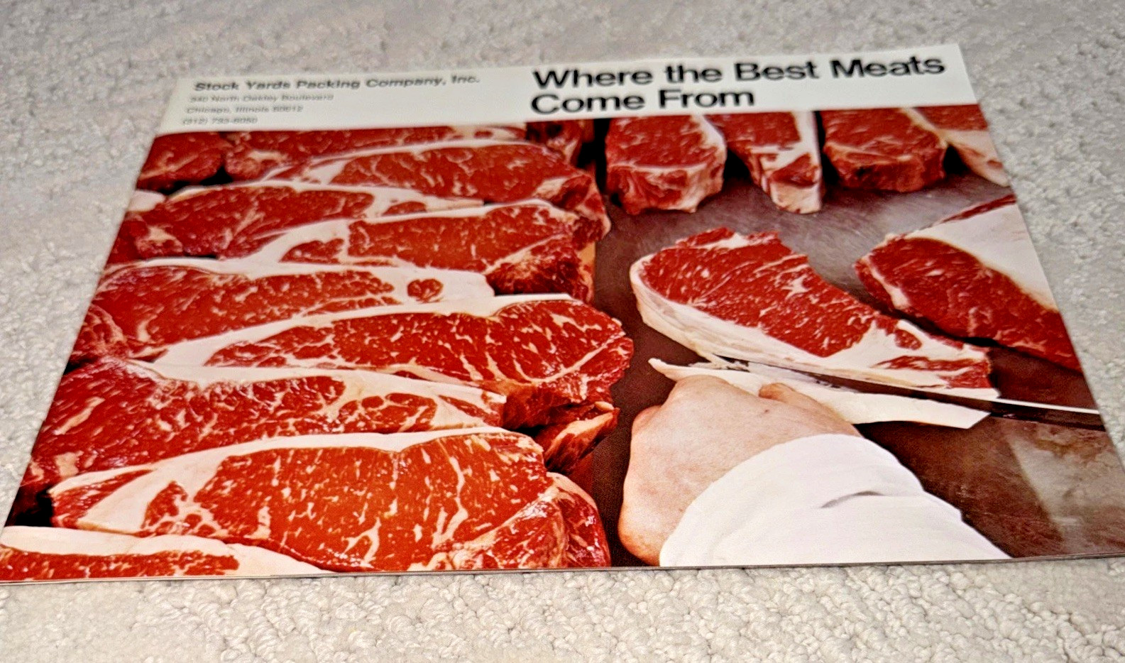 1970s STOCKYARD PACKING COMPANY. CHICAGO Brochure with Employee Photos
