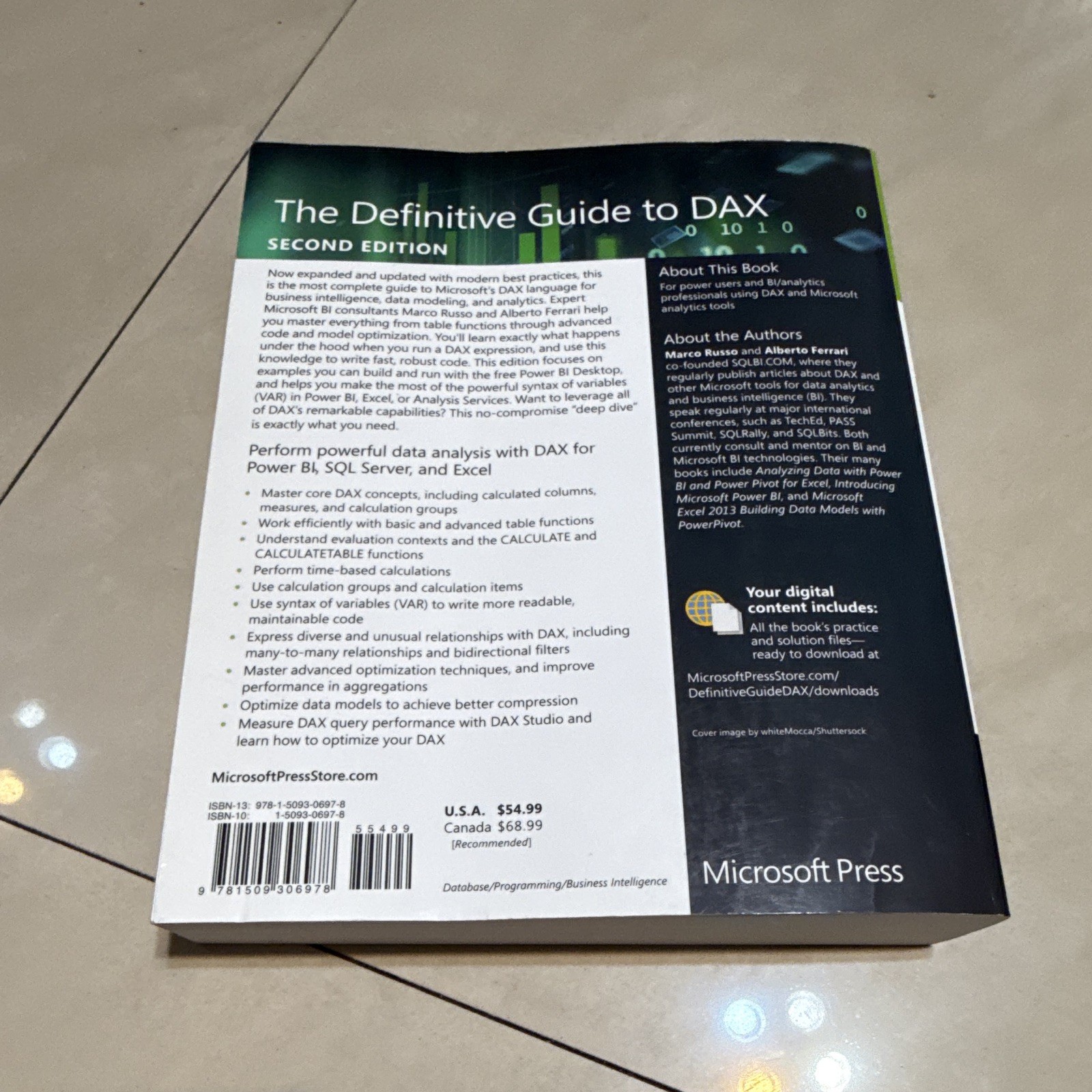 Microsoft Press The Definitive Guide to DAX 2nd Ed Russo & Ferrari 2020 PB