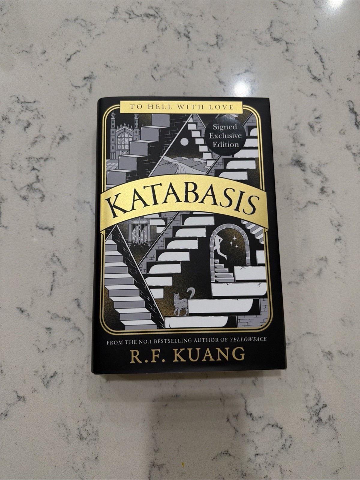Katabasis by R.F. Kuang Waterstones Signed Exclusive Edition Sprayed Edges