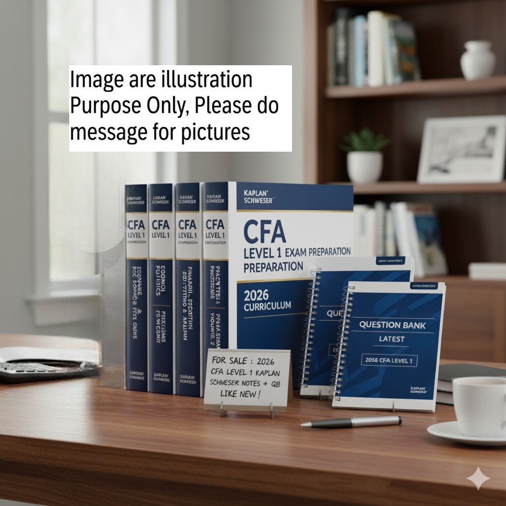 2026 CFA level 1 Exam Prepration Kaplan Schweser notes with Question Bank Latest