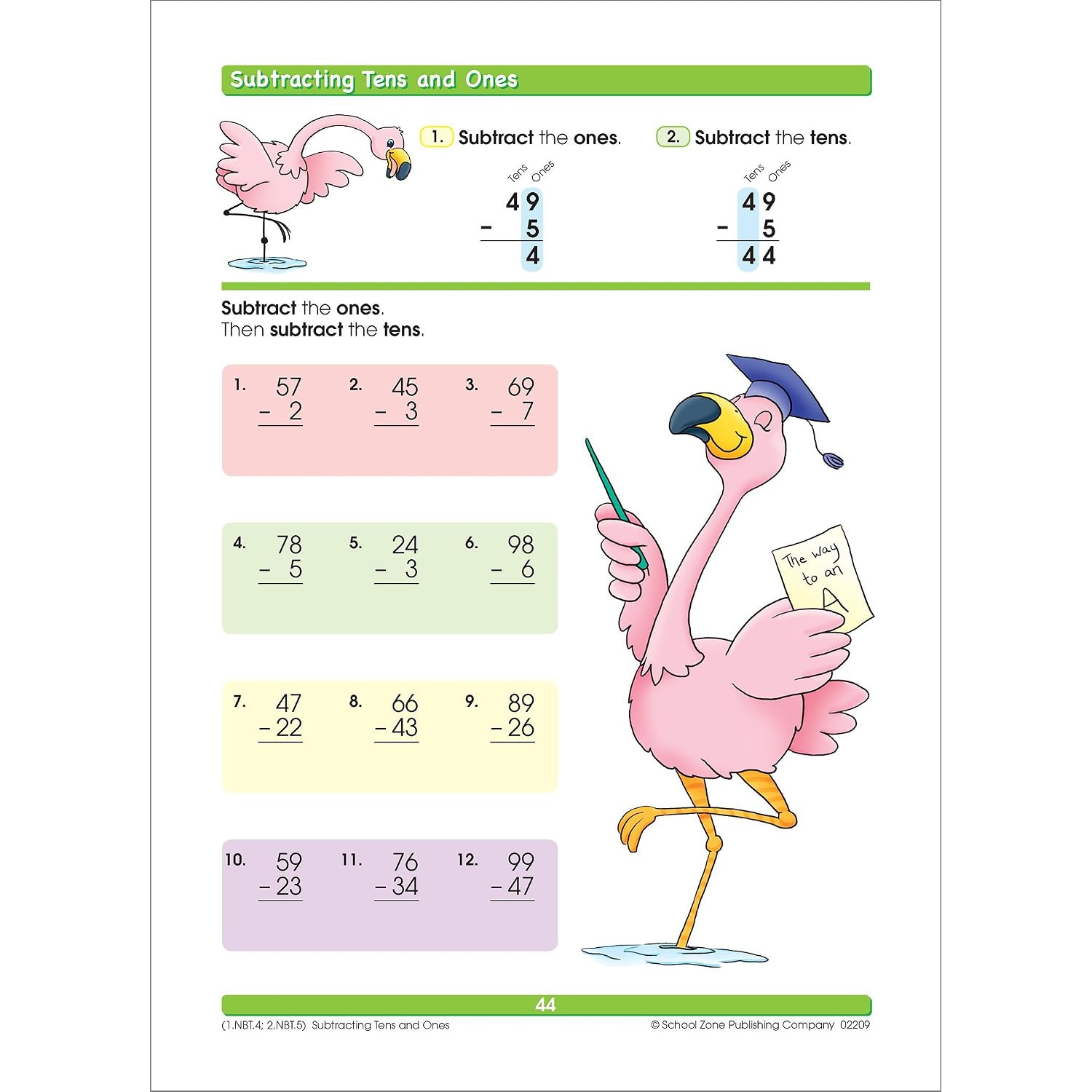 Addition & Subtraction Workbook for 1st & 2nd Grade, Ages 6-8