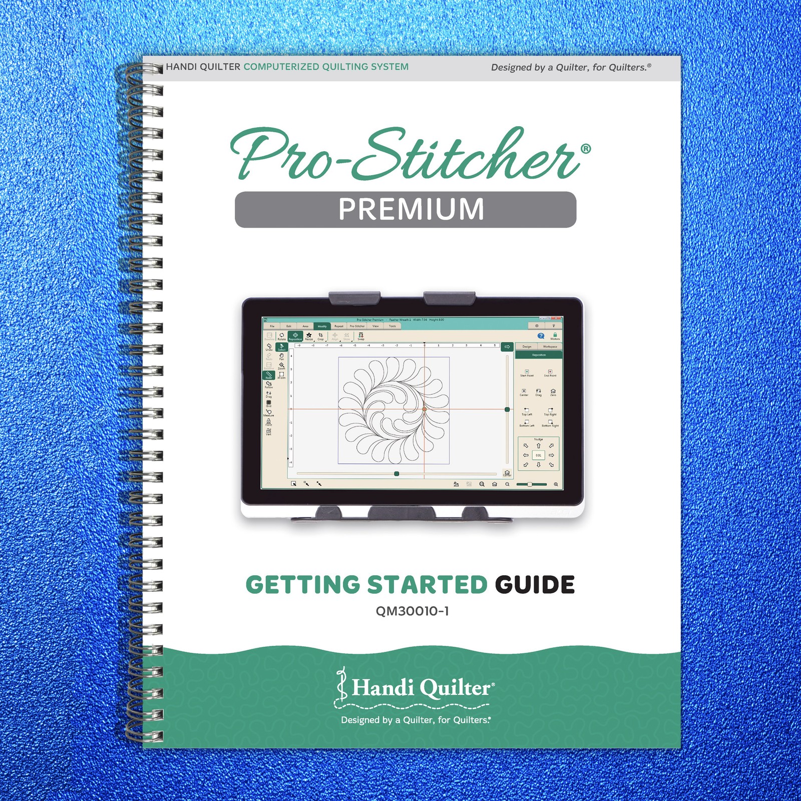 HANDI QUILTER Pro-Stitcher Premium Getting Started Manual – WIRE BOUND – COVERS