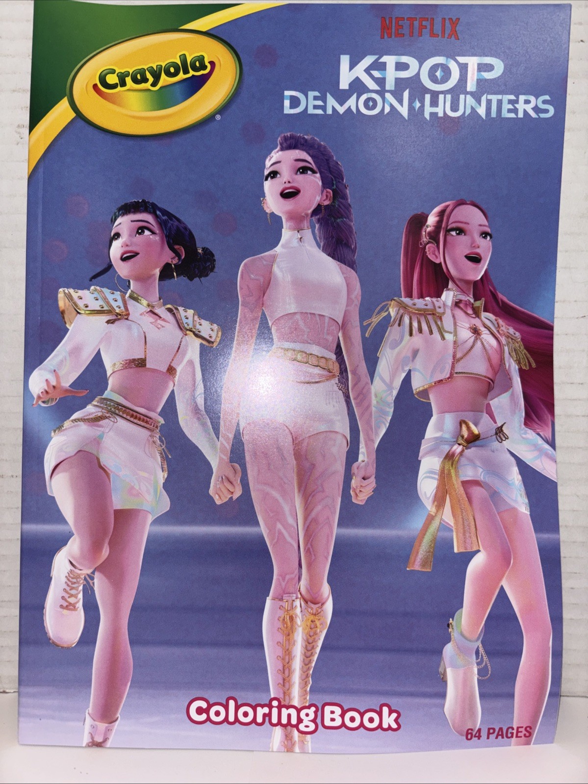 KPop Demon Hunters Crayola Coloring Book 64 Pages, Artwork Coloring Creativity