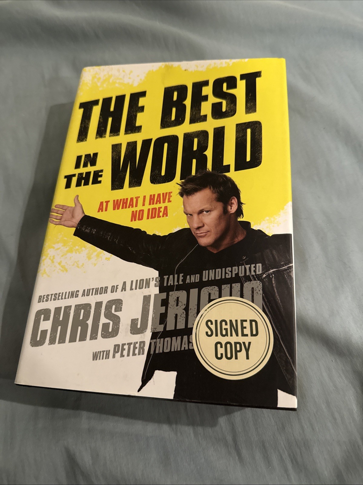 CHRIS JERICHO Signed Copy Autograph Book the Best in the World At What I Do AEW