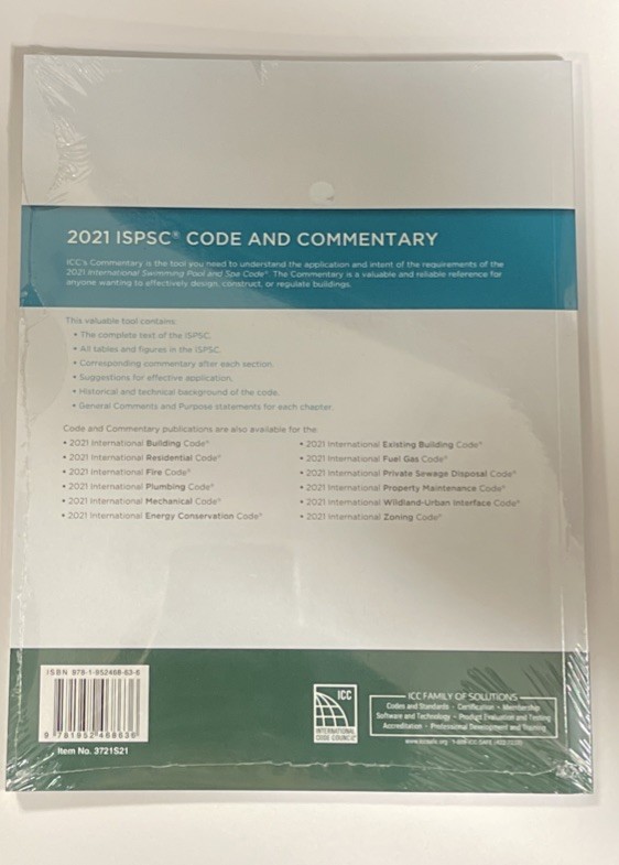 ISPSC 2021 International Swimming Pool and Spa Code and Commentary by ICC