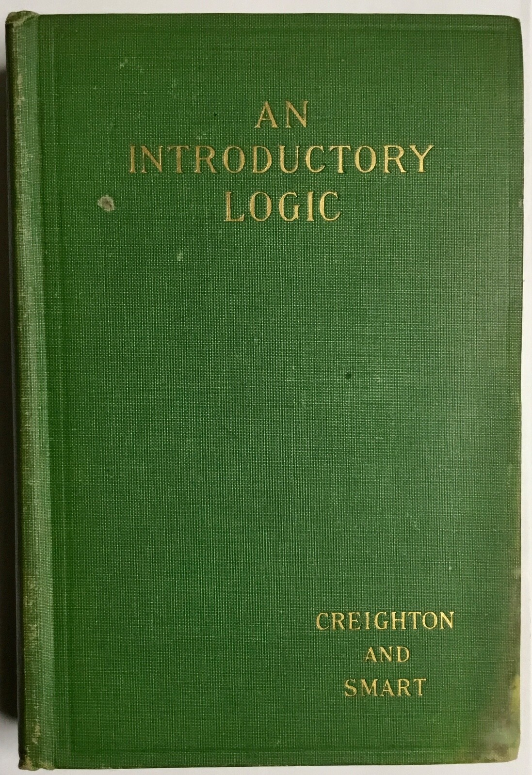 Introductory Logic by James Edwin Creighton 1942 Hardcover Good Condition