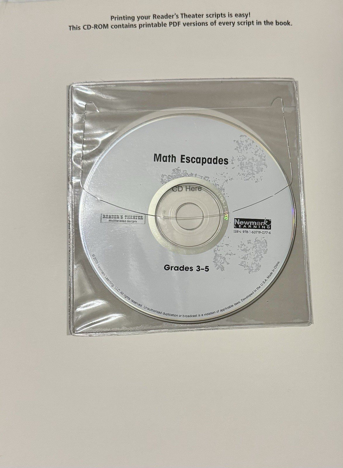Newmark Learning Grades 3-5 Reader’s Theater Multileveled Scripts Math Escapades