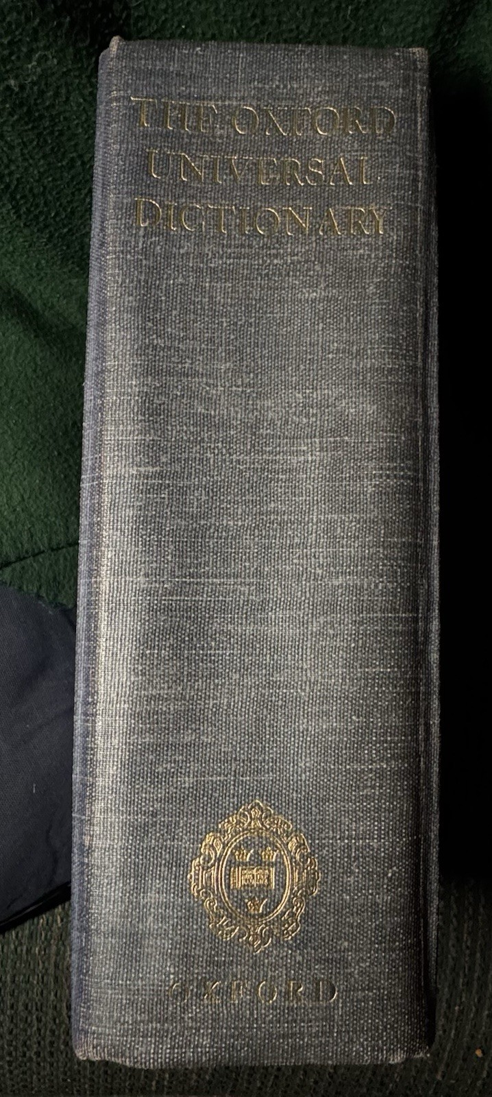 The Oxford Universal Dictionary – Third Ed. Revised w/Addenda, 1955 Canvas Bound
