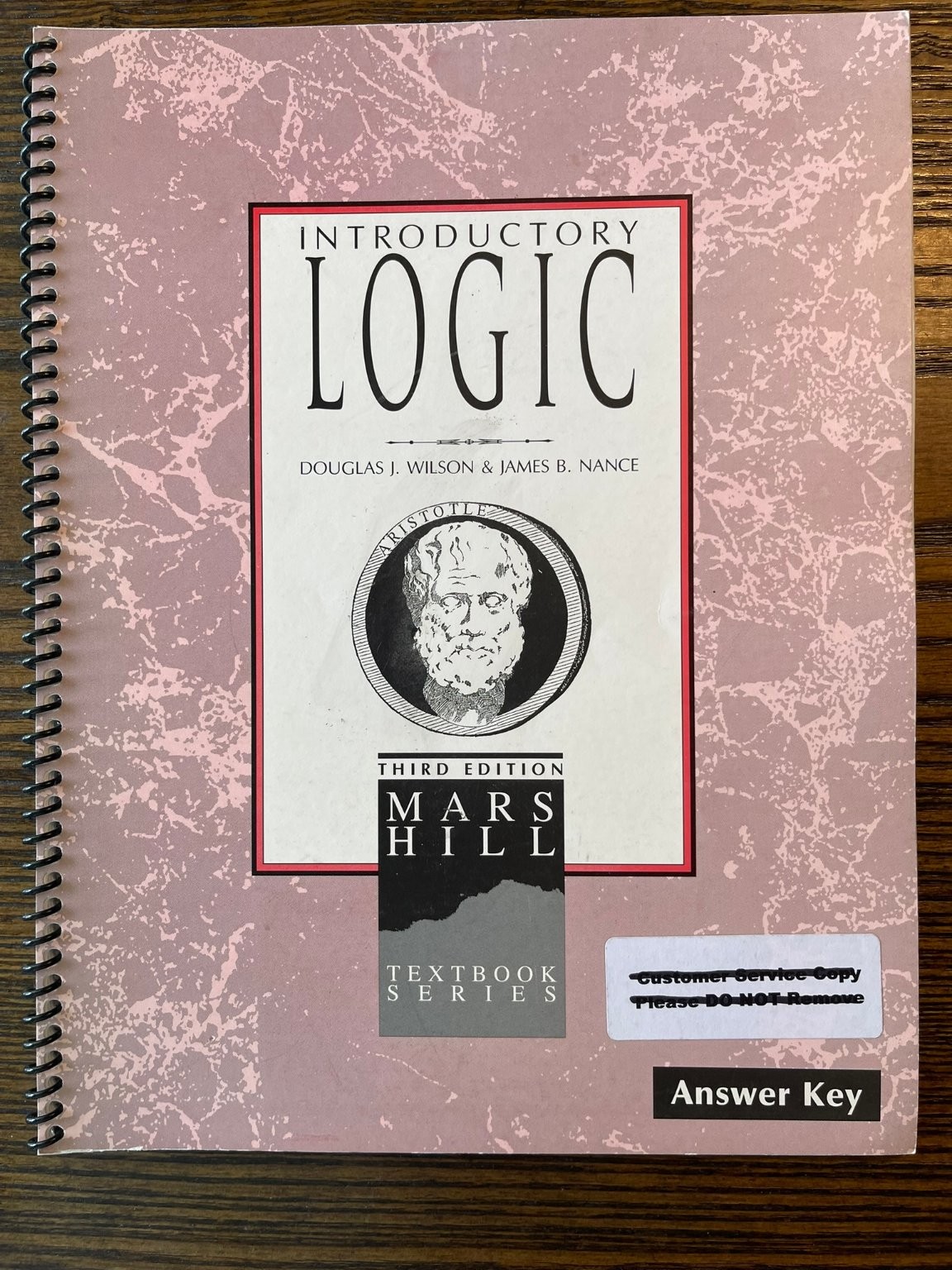 Introductory Logic Wilson Nance 2005 Third Edition Textbook & Answer Key :VG