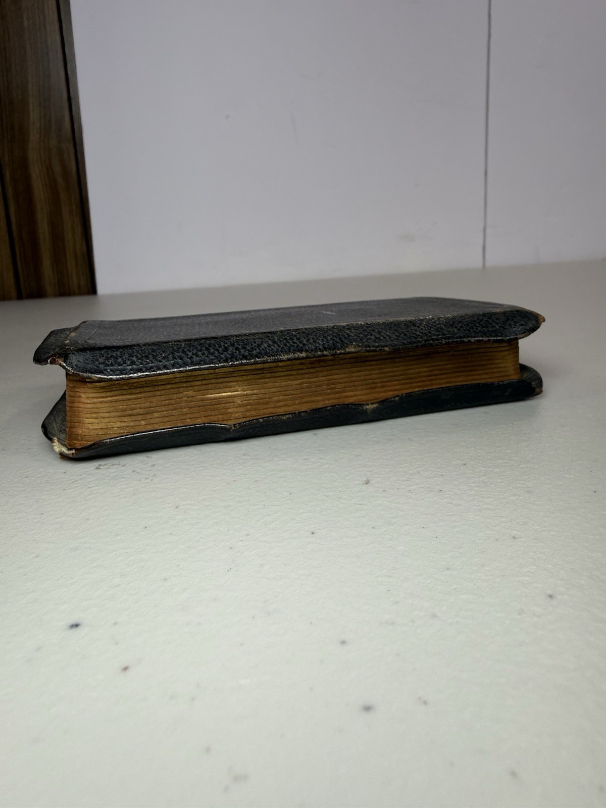 Antique German Hymnal Religion Song Book Vintage Pocket Size Leather 1922