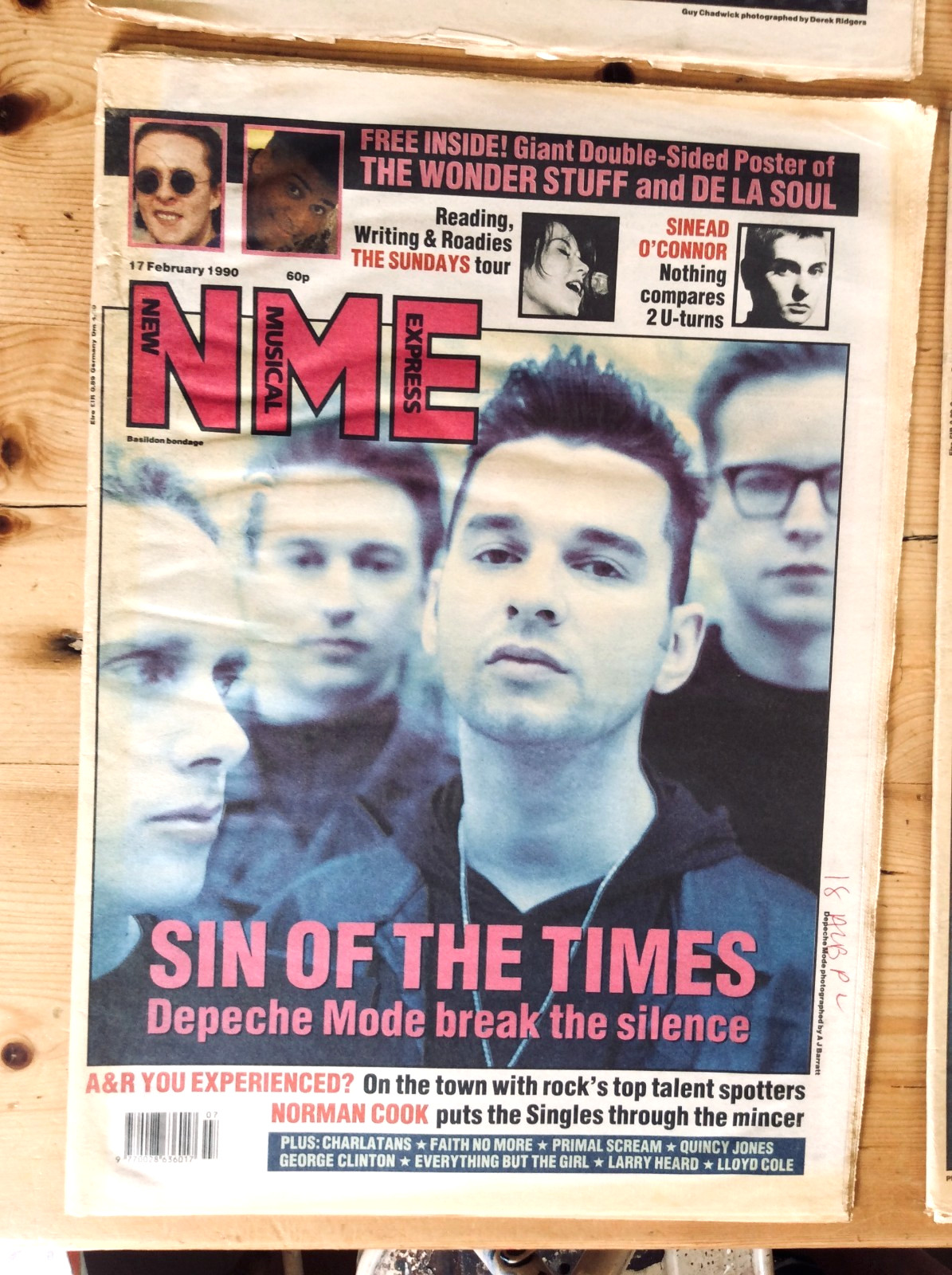 NME. New Musical Express Magazines. February 1990. Four issues. No Posters.