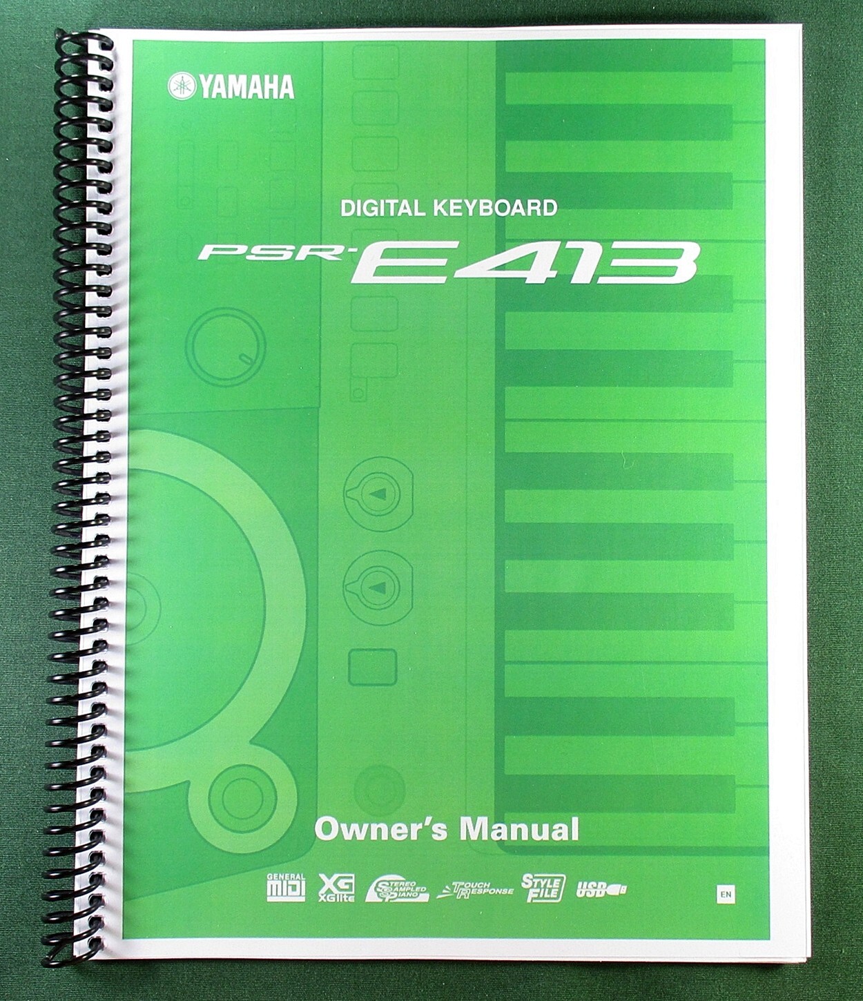 Yamaha PSR-E413 Instruction Manual: 128 Pages & Protective Covers!