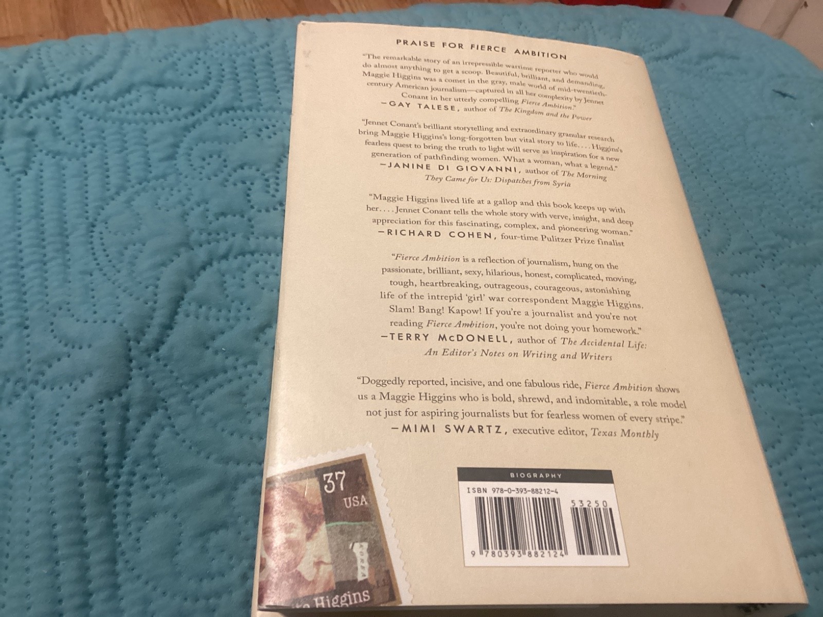 FIERCE AMBITION LIFE & LEGEND WAR CORRESPONDENT MAGGIE HIGGINS,EXC/FREE POSTAGE