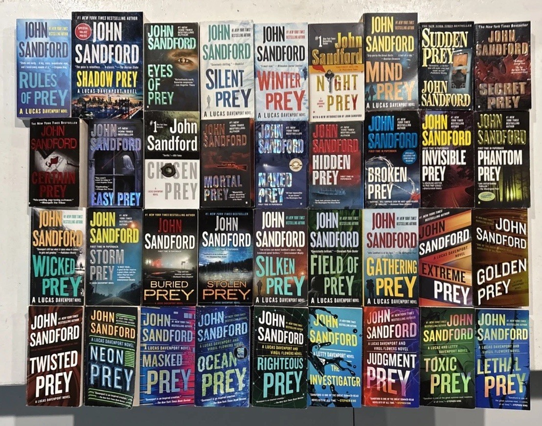 36 Book Lot Complete Lucas Davenport « PREY » Series #1-35+1 JOHN SANDFORD Set