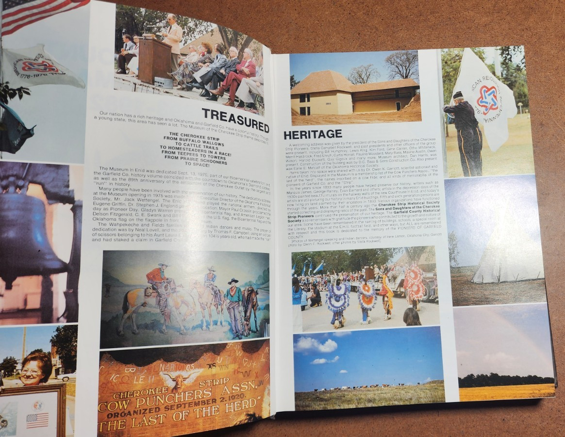 GARFIELD COUNTY OKLAHOMA 1907-1982 VOL. I 512 PAGES! LOTS OLD PHOTOS