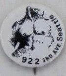 LGBTQ+ Ephemera / 922 3rd Ave Seattle Gay Leather Bar Pinback